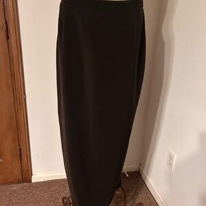Elegant Brown Maxi Skirt